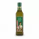 Bottle of La Española Extra Virgin Olive Oil with green label and woman illustration
