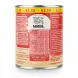 Nutritional information and product details on can