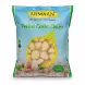 Pack of Armaan frozen peeled garlic cloves in blue and green resealable bag