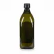 Back view of the olive pomace oil bottle showing dark green plastic