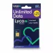 Lyca Mobile Unlimited Data SIM card front packaging