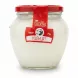 Melis Sheep Yoghurt in a clear glass jar with red lid and label