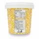 Nutrition facts and ingredients label on Faloudeh tub