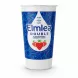 Elmlea Double Cream container with blue and white design and strawberry graphics