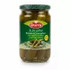 Jar of Durra pickled cucumbers with green dotted lid
