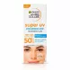 Front view of Garnier Ambre Solaire Super UV Hydrating Fluid with SPF 50+ packaging