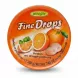 Tin of Woogie Fine Drops orange flavour candies