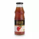 Glass bottle of The Hub Apple Nectar showing front label with apple image