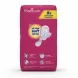 Packaging back with features of Always Platinum Pads