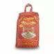 Red and orange packaging of Khyber Sella Basmati Rice showing cooked rice on plate