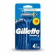 Pack of Gillette Sensor3 Comfort disposable razors showing four razors in blue packaging