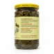 Back label with nutritional information of Morphakis Pickled Caper Leaves