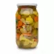 Jar of Al Dayaa Fields Mixed Pickles side view showing nutritional information