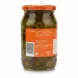 Back view of Melis pickled jalapeno peppers jar showing ingredients and product information