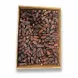 Box filled with plump, dark brown Aliat Taibah premium dates