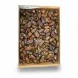 Close-up view of premium Aliat Taibah dates inside a cardboard box
