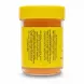 Back label with ingredients and instructions of Heera Egg Yellow Food Colouring Powder