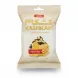 packaged dried curd snack with branding and product image