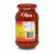 Back label with nutritional facts and barcode
