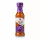 Bottle of Nando's Peri-Peri Garlic Medium Sauce with purple label