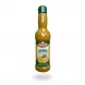 Bottle of Durra Amba sauce with green cap held in hand