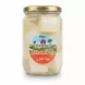 Glass jar of @ynoor Akkawi fresh cow cheese in brine with label visible
