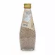 Back view of Mr. Basil Lychee Basil Seed Drink showing nutrition facts and barcode