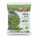 Pack of frozen Barba Stathis Okra Extra with green okra and skillet image