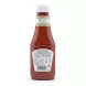 Back view of Heinz Tomato Ketchup bottle showing nutrition and ingredients