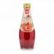Bottle of Mr. Basil Strawberry Basil Seed Drink with strawberries on label