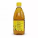 Back label of Heera Pure Mustard Oil showing usage instructions and company details