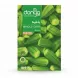 Pack of frozen whole okra by Donya Foods showing fresh green okra pieces