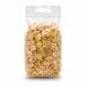 Back view showing dried garlic flakes inside clear bag