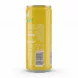 Back of slim can showing ingredients and barcode