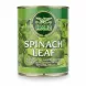 Heera canned spinach leaf front label