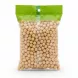 Back view of Donya double roasted chickpeas packaging with allergen and contact information