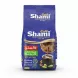 Cafe Shami blue coffee bag showing pouring coffee into cup with cardamom