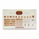 Back view of Nafeeseh Assorted Baklava box showing ingredients and nutritional facts