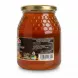 Back view of Garusana Spanish blossom honey jar showing nutritional information and barcode