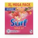Front view of Surf Tropical Lily laundry powder XL mega pack