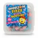 Container of Sweetzone Fizzy Blue Bottles candy
