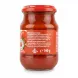 Back label showing storage instructions and product info of tomato puree