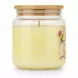 Wax Lyrical Lemon Cake candle in glass jar with bamboo lid