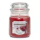 Yankee Candle medium jar with cherry vanilla scent showing label front