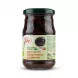 Enhanced Side label showing organic certification on Attinà & Forti Bio Whole Black Olives jar
