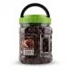 Enhanced Bodrum Kalamon Style Olives 900g jar with barcode and close-up of olives