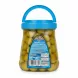 Back label of olive jar showing ingredients and nutritional facts