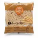 Pack of three wholemeal naan breads in plastic packaging