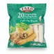 Pack of Zaad vegetable spring rolls with green packaging showing crispy cooked spring rolls
