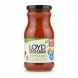 Jar of Loyd Grossman Tomato & Basil Sauce front label